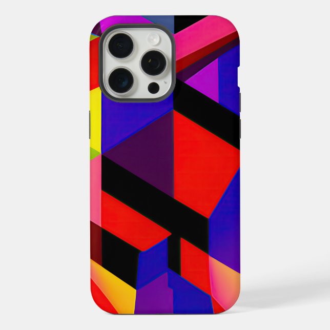 Coque iPhone "La mosaïque numérique : une vision hypermoderne" (Verso)
