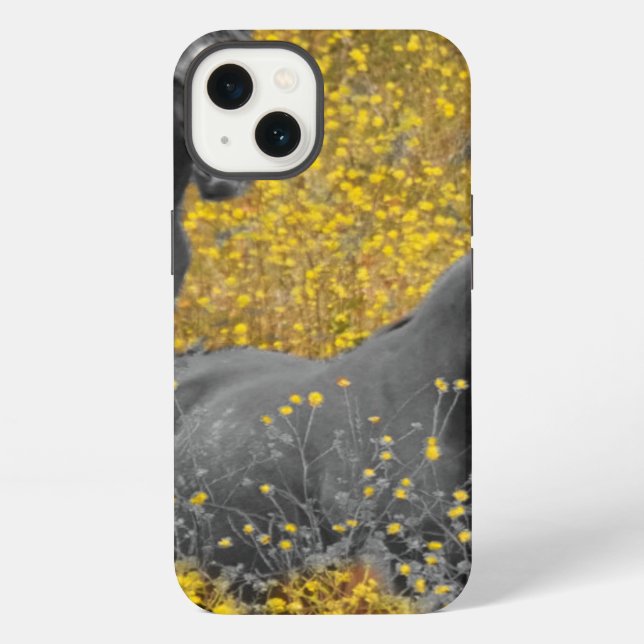 Coque iPhone La moutarde et les chevaux (Verso)