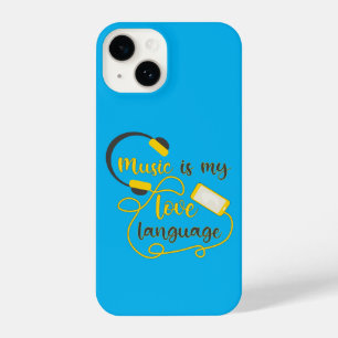 Coque Pour iPhone 14 La musique est ma langue d'amour phrase romantique