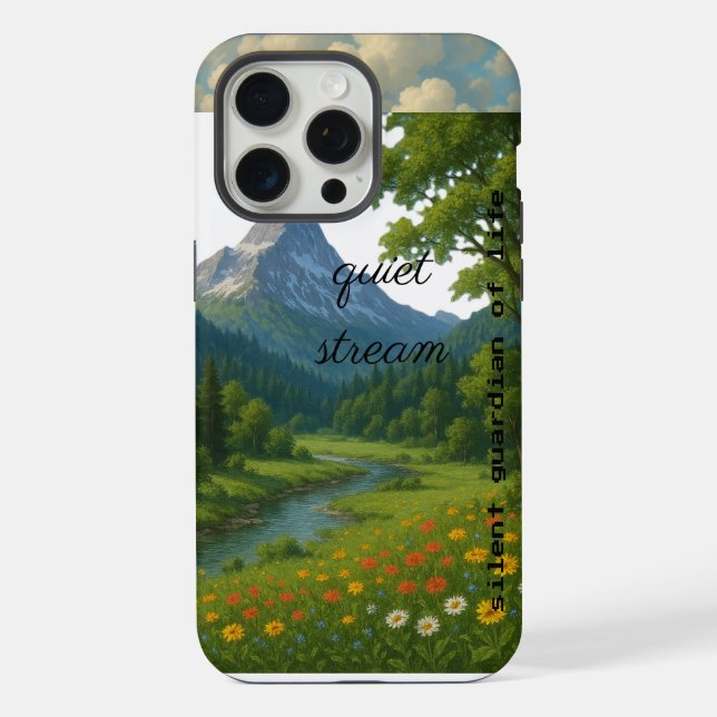 Coque iPhone La nature, gardienne silencieuse de la vie. (Verso)