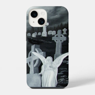 Coque Pour iPhone 14 La nuit au cimetière - Ange