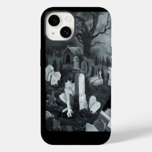 Coque Pour iPhone 14 La nuit au cimetière - Diable