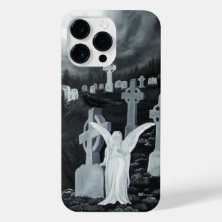 Coque Pour Pour iPhone 14 Pro Max La nuit sur le cimetière - Angel