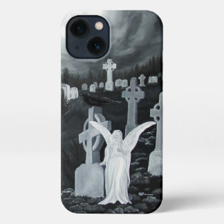 Etui iPhone 13 La nuit sur le cimetière - Angel