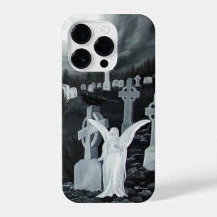 Coque Pour iPhone 14 Plus La nuit sur le cimetière - Angel