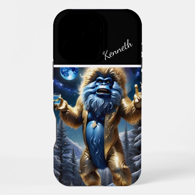 Coque iPhone La Nuitée du Yéti Doré (Verso)