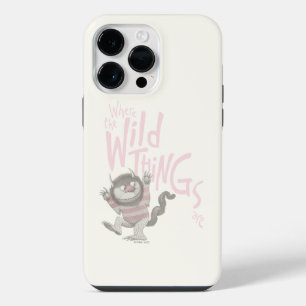 Coque Pour Pour iPhone 14 Pro Max Là où les choses sauvages sont Citation - Rose