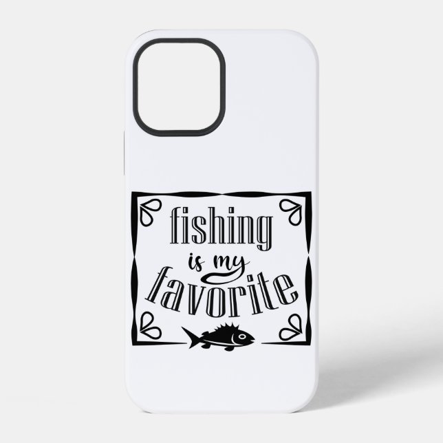 Coque iPhone La pêche est ma citation préférée  (Verso)