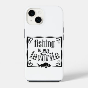 Coque Pour iPhone 14 La pêche est ma citation préférée