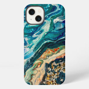 Etui iPhone 13 La peinture abstraite La Glace et le Poisson