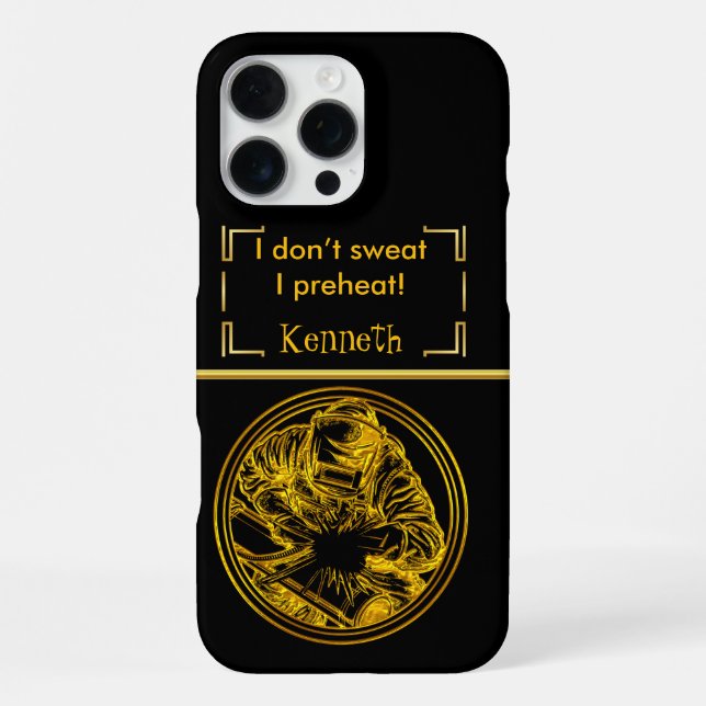 Coque iPhone La précision du soudeur (Verso)