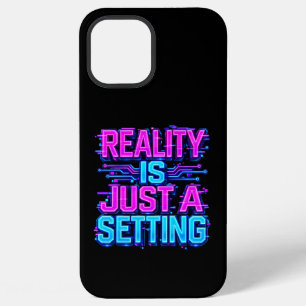 Coque iPhone 12 Pro Max La réalité n'est qu'un paramètre Glitch Cyberpunk