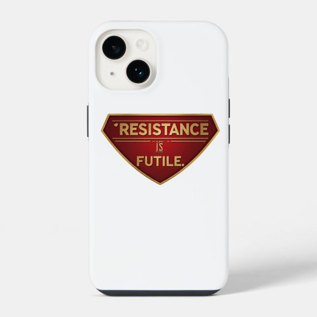 Coque iPhone La Résistance Est Vaine  (Verso)