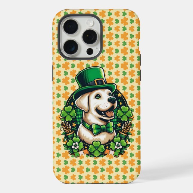 Coque iPhone La Saint-Patrick Chien Mignon (Verso)