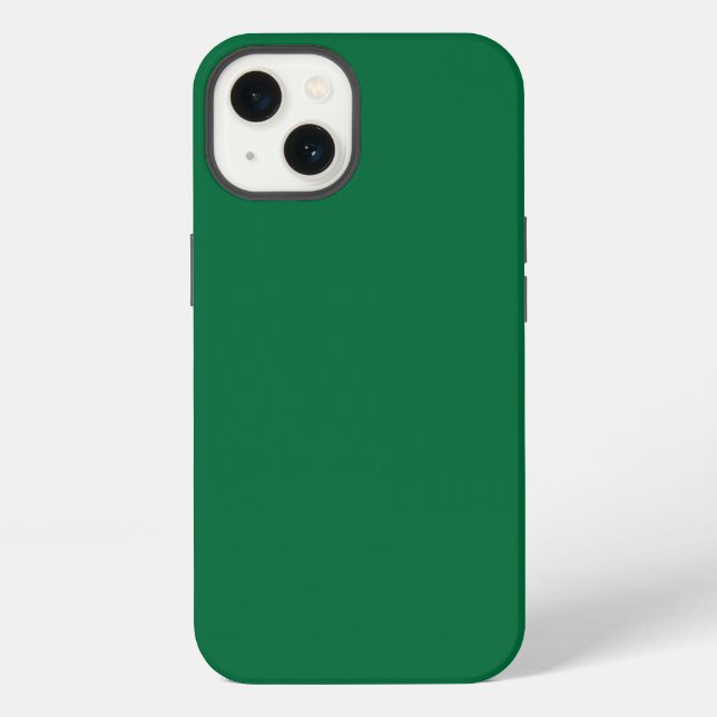 Coque iPhone la Saint-Patrick, vert uni, vert simple  (Verso)