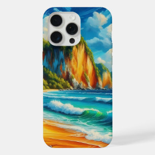 Coque iPhone 15 Pro Max La sérénité côtière falaises majestueuses et rivag