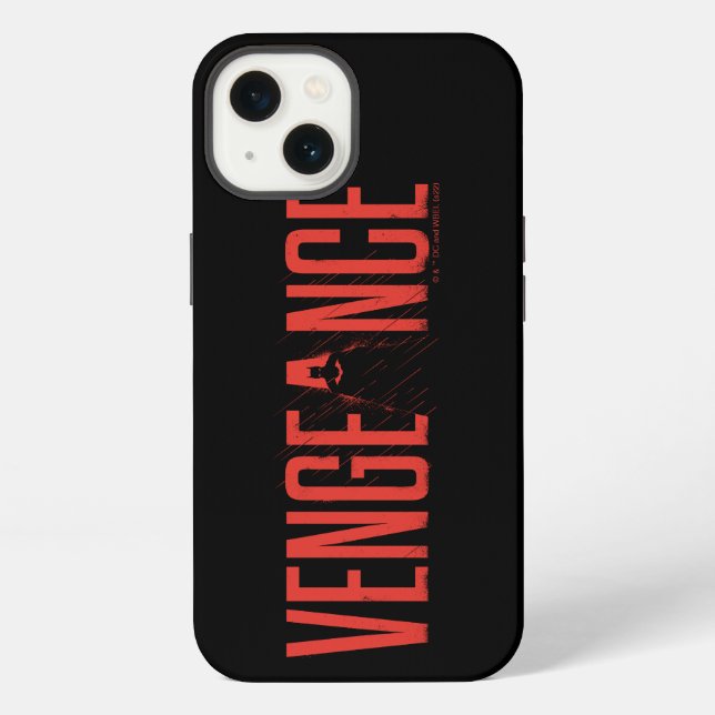 Coque iPhone La silhouette de vengeance de Batman (Verso)
