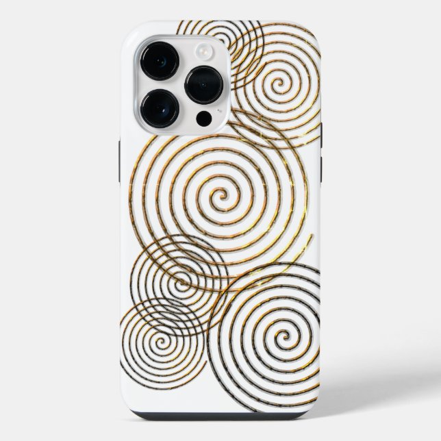 Coque iPhone La spirale celtique de la vie (Verso)