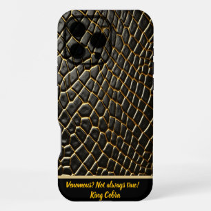 Coque iPhone 16 Pro Max La texture complexe de la peau d'un serpent venime