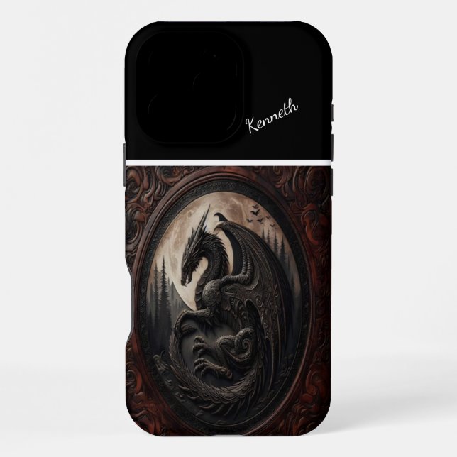 Coque iPhone La Veillée Lune du Dragon (Verso)