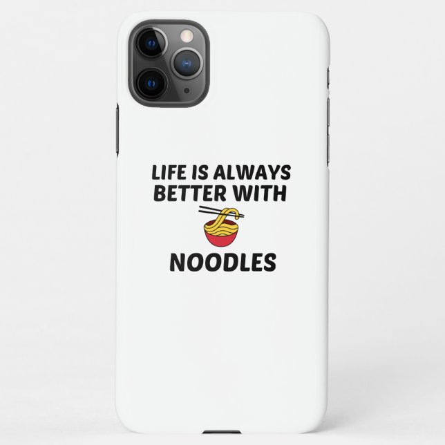 COQUE iPhone LA VIE DES NOODLES EST MEILLEURE (Dos)