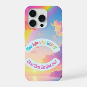 Coque iPhone 15 Pro La vie est COLORÉE