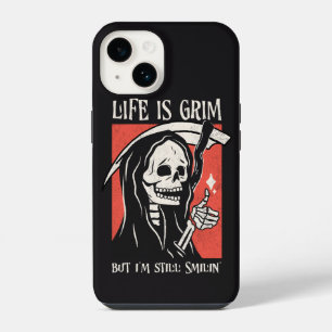 Coque Pour iPhone 14 La Vie Est Grave Drôle Grave Faucheuse Drôle Jeu S