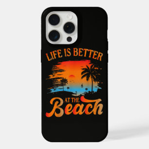 Coque iPhone 15 Pro Max La vie est meilleure à la plage