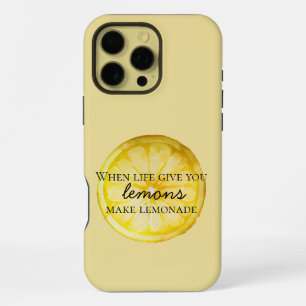 Coque iPhone 16 Pro Max La Vie Vous Donne Une Citation De Citron