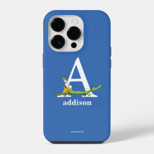 Coque Pour iPhone 14 Plus L'ABC de Dr Seuss : Lettre A - Blanc Ajoutez vot