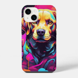 Coque Pour iPhone 14 Labrador Retrievers Graffiti