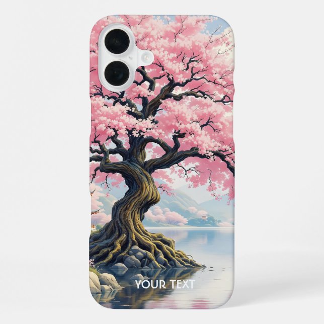 Coque iPhone Lacs de temples Fantasy Sakura (Verso)