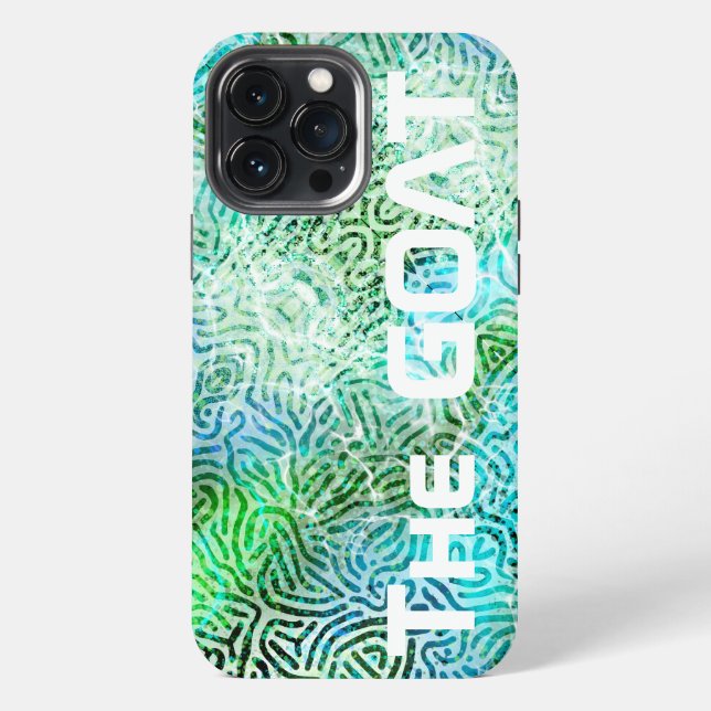 Coque iPhone L'ado vert GOAT (Verso)