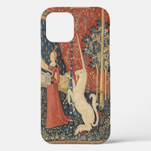 Coque iPhone 12 Lady Et La Licorne Moyen Age Tapisserie Vintage
