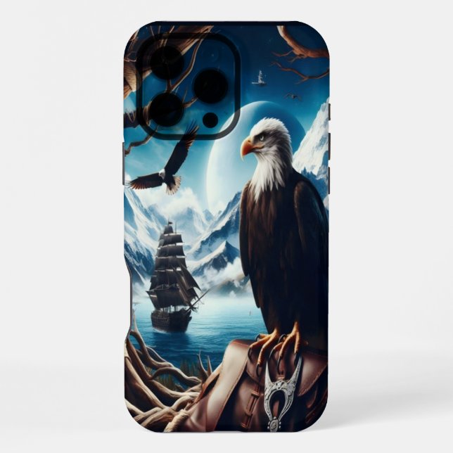Coque iPhone L'Aigle regarde la mer (Verso)