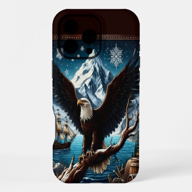 Coque iPhone L'Aigle regarde la mer (Verso)