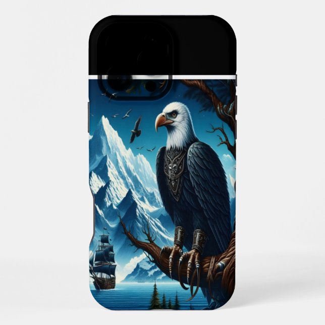 Coque iPhone L'Aigle regarde la mer (Verso)