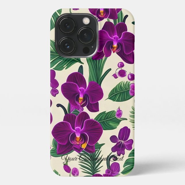 Coque iPhone Laissez les fleurs d'orchidées fleurir dans votre  (Verso)