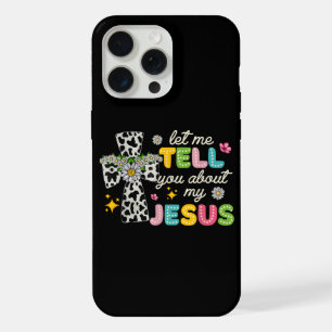 Coque iPhone 15 Pro Max Laissez-Moi Vous Parler De Mon Jésus Groovy Chréti