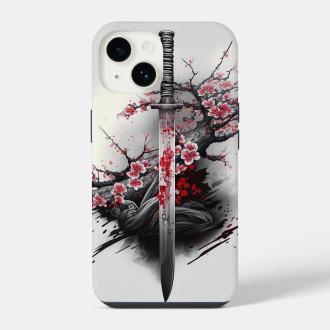 Coque iPhone "Lame de Fleurs" (Verso)