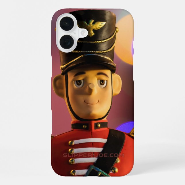 Coque iPhone L'ami soldat jouet classique de Noël de SlipperyJo (Verso)