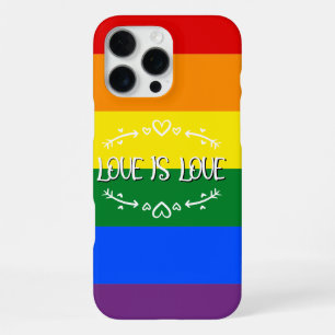 Coque iPhone 16 Pro Max L'amour est amour arc-en-ciel Fierté LGBTQ