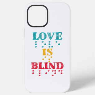 Coque iPhone 12 Pro Max L'amour est un Braille aveugle