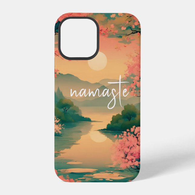 Coque iPhone Landscape Sakura Zen (Verso)