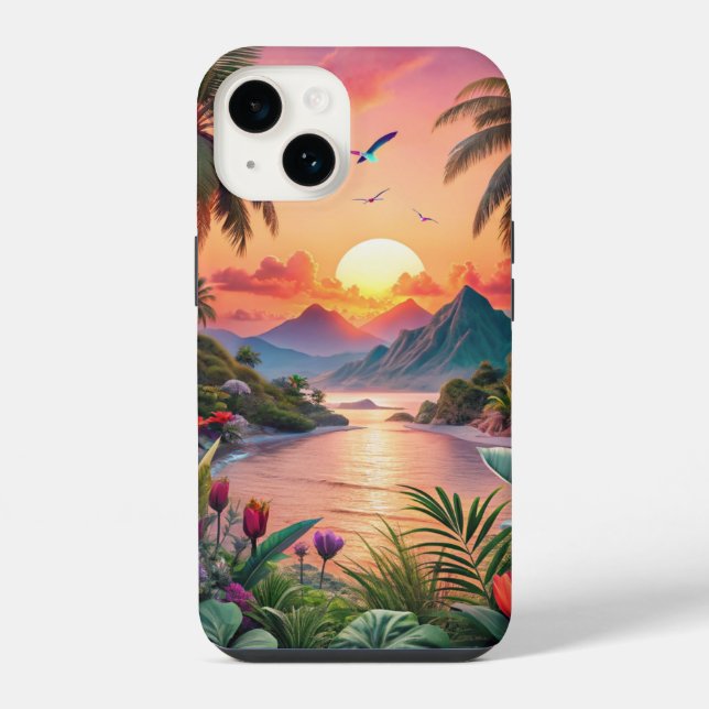 Coque iPhone Landscape Tropical Beach (Verso)