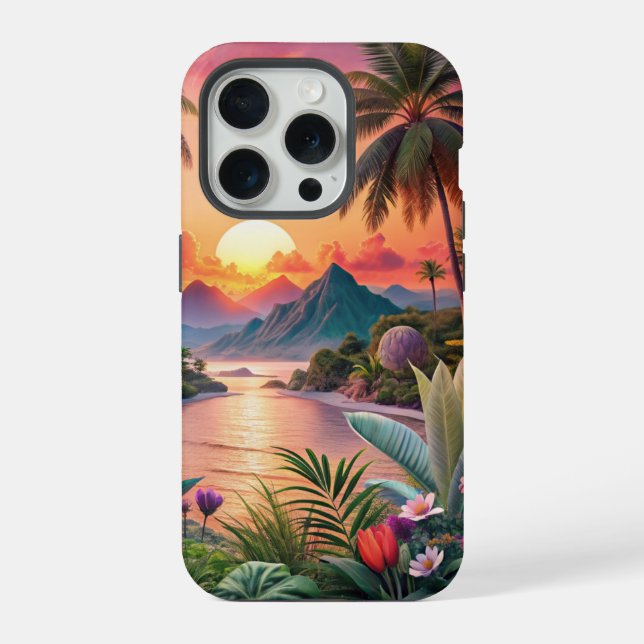 Coque iPhone Landscape Tropical Beach (Verso)