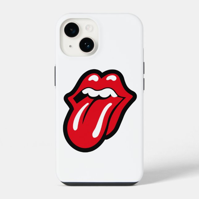 Coque iPhone Langue rouge (Verso)