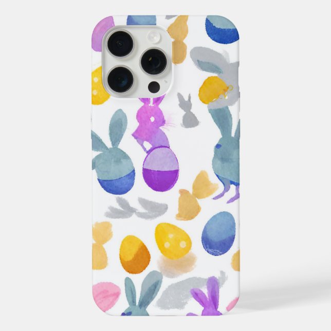 Coque iPhone lapin avec oeufs de Pâques (Verso)