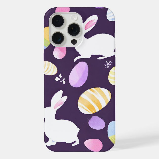 Coque iPhone lapin avec oeufs de Pâques (Verso)