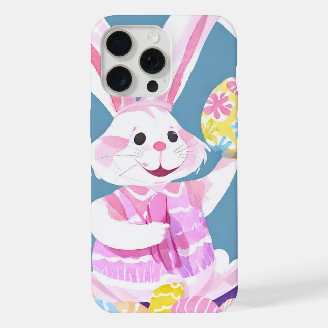 Coque iPhone lapin avec oeufs de Pâques (Verso)